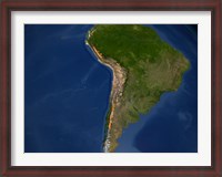 Framed Glaciers in Regions of South America