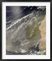 Framed Dust storm off West Africa