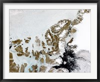 Framed Queen Elizabeth Islands in the Canadian Arctic Archipelago