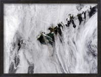 Framed Plumes from Okmok Volcano, Aleutian Islands