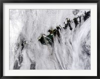 Framed Plumes from Okmok Volcano, Aleutian Islands