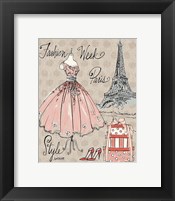 Fashion Week III Framed Print