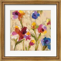 Framed Bold Bright Flowers II