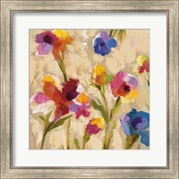 Framed Bold Bright Flowers II