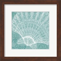 Framed 'Aqua Treasure III' border=