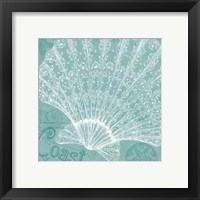 Framed 'Aqua Treasure III' border=