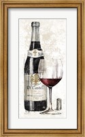 Framed Pencil Wine I