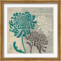 Framed Chrysanthemums I