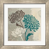 Framed 'Chrysanthemums II' border=