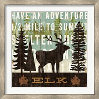 Framed Simple Living Elk