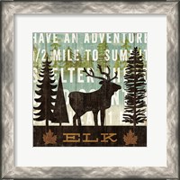 Framed Simple Living Elk