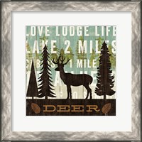Framed Simple Living Deer