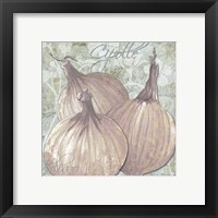 Framed 'Buon Appetito Red Onions' border=