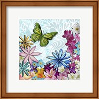 Framed 'Whimsical Floral Collage 3-2' border=