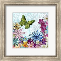 Framed 'Whimsical Floral Collage 3-2' border=