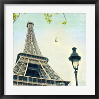 Framed Paris Eiffel Letter