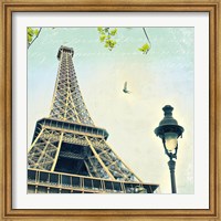 Framed Paris Eiffel Letter
