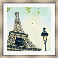 Framed Paris Eiffel Letter