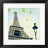 Framed Paris Eiffel Letter