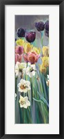 Framed Grape Tulips Panel I