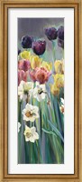 Framed Grape Tulips Panel I