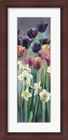 Framed Grape Tulips Panel II