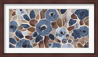 Framed Contemporary Tapestry Blue