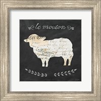 Framed Le Mouton Cameo Sq