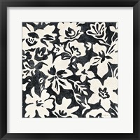 Framed 'Chalkboard Floral I' border=