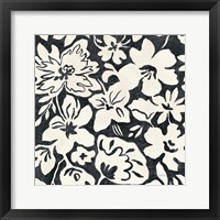 Framed 'Chalkboard Floral II' border=