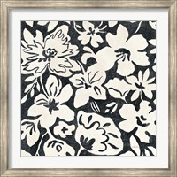 Framed Chalkboard Floral II