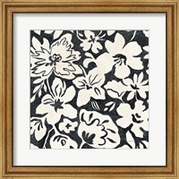 Framed Chalkboard Floral II