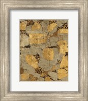 Framed Gilded Stone Gold I