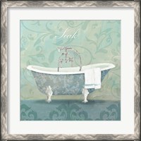 Framed Damask Bath Tub