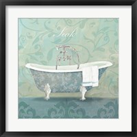 Framed Damask Bath Tub