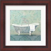 Framed Damask Bath Tub