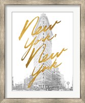 Framed Gilded New York