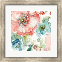 Framed 'Summer Bloom II' border=