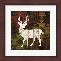 Framed 'Southwest Lodge - Deer I' border=