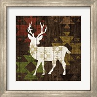 Framed 'Southwest Lodge - Deer I' border=
