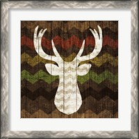 Framed 'Southwest Lodge - Deer II' border=