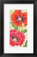 Framed Sunshine Poppies Panel I