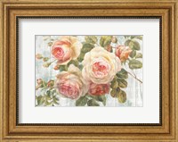 Framed Vintage Roses on Driftwood