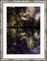 Framed Giant El Capitan reflection, Yosemite National Park, California