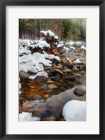 Framed Merced River Rocks, Yosemite, California