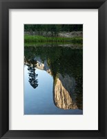 Framed Reflection of El Capitan in Mercede River, Yosemite National Park, California - Vertical