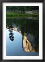 Framed Reflection of El Capitan in Mercede River, Yosemite National Park, California - Vertical