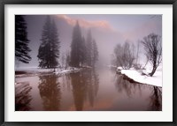 Framed Valley mist, Yosemite, California