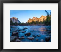 Framed Rocks in The Merced River in the Yosemite Valley