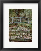 Framed Waterlily Pond, Japanese Bridge